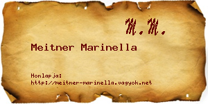 Meitner Marinella névjegykártya